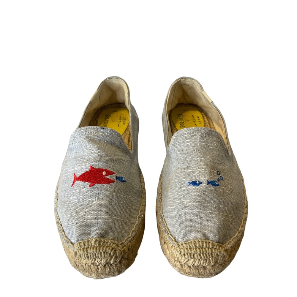 Soludos by Mary Matson Light Blue Denim Fish Women's Size 7